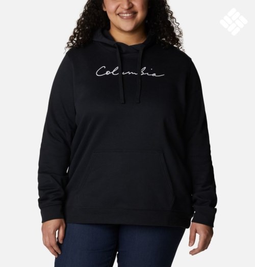 Women's Columbia Trek Graphic Hoodie Black | Plus Size CA-V45AL